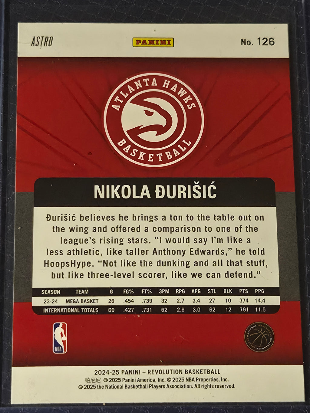 2024-25 Panini Revolution - Nikola Durisic #126 Rookie