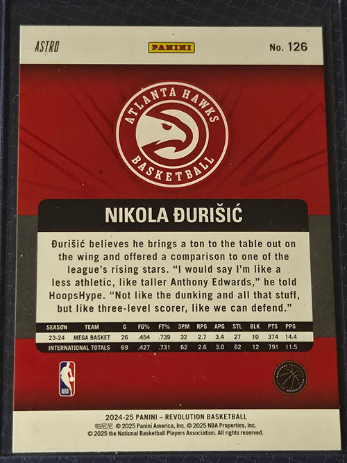 2024-25 Panini Revolution - Nikola Durisic #126 Rookie