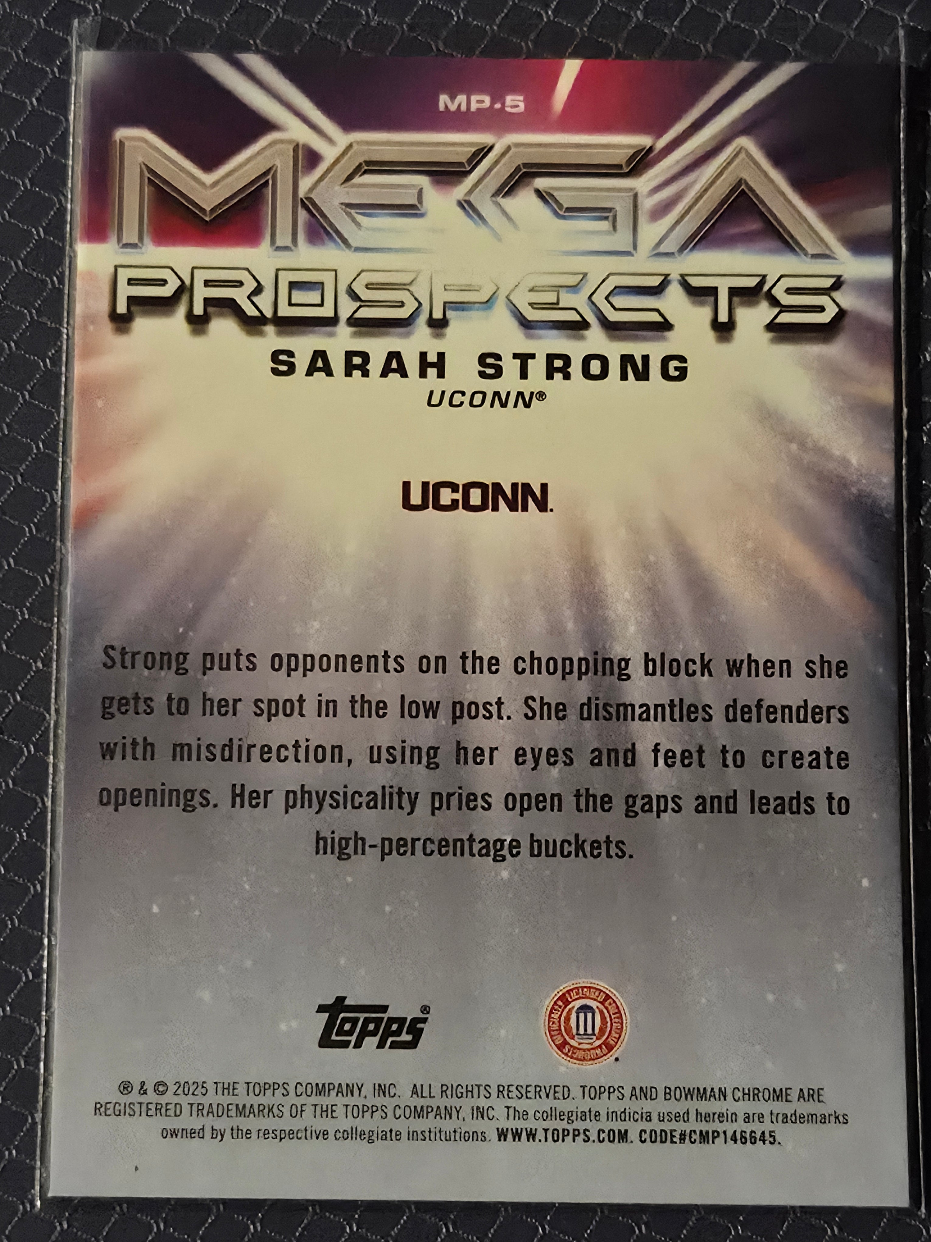 Sarah Strong #MP-5 2025/26 Topps Bowman Basketball Mojo