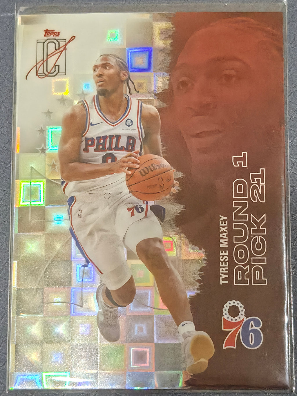 Tyrese Maxey #18 2025/26 Topps Signature Class Pandora