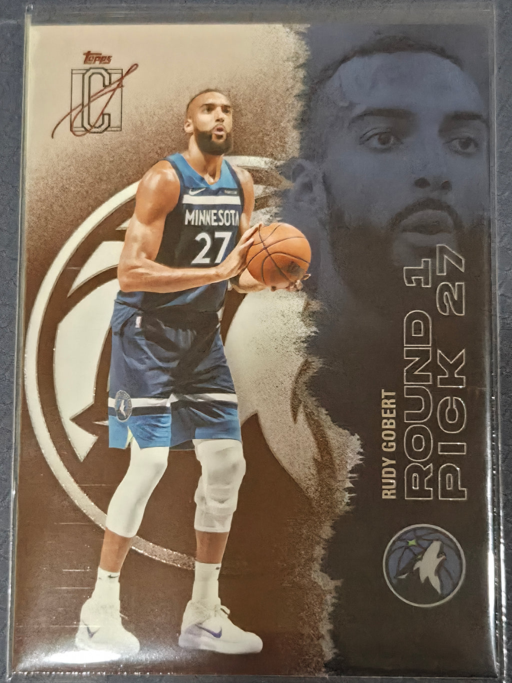 Rudy Gobert #96 2025/26 Topps Signature Class Bronze