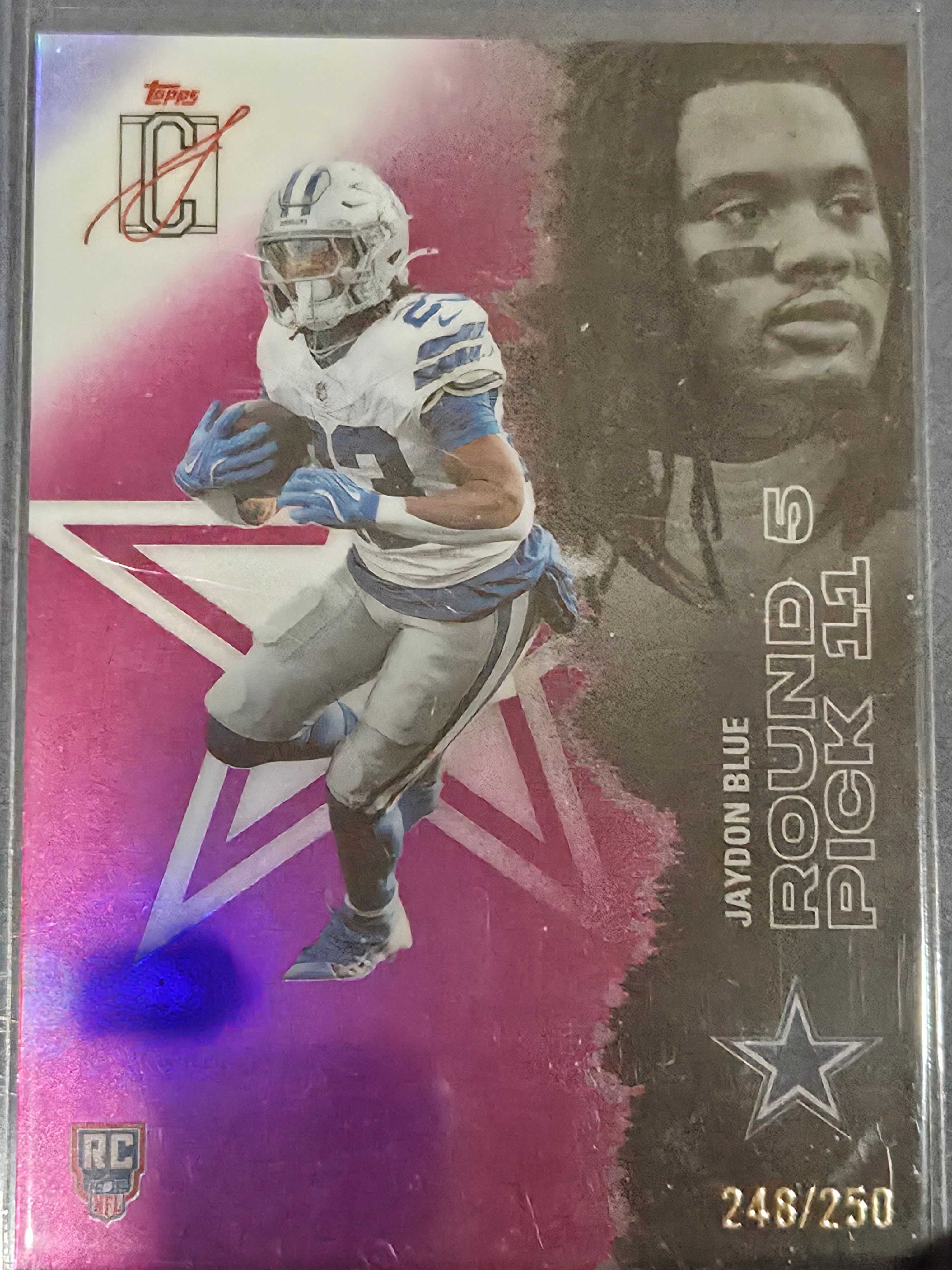 Jaydon Blue #225 2025 Topps Signature Class Football Magenta /250