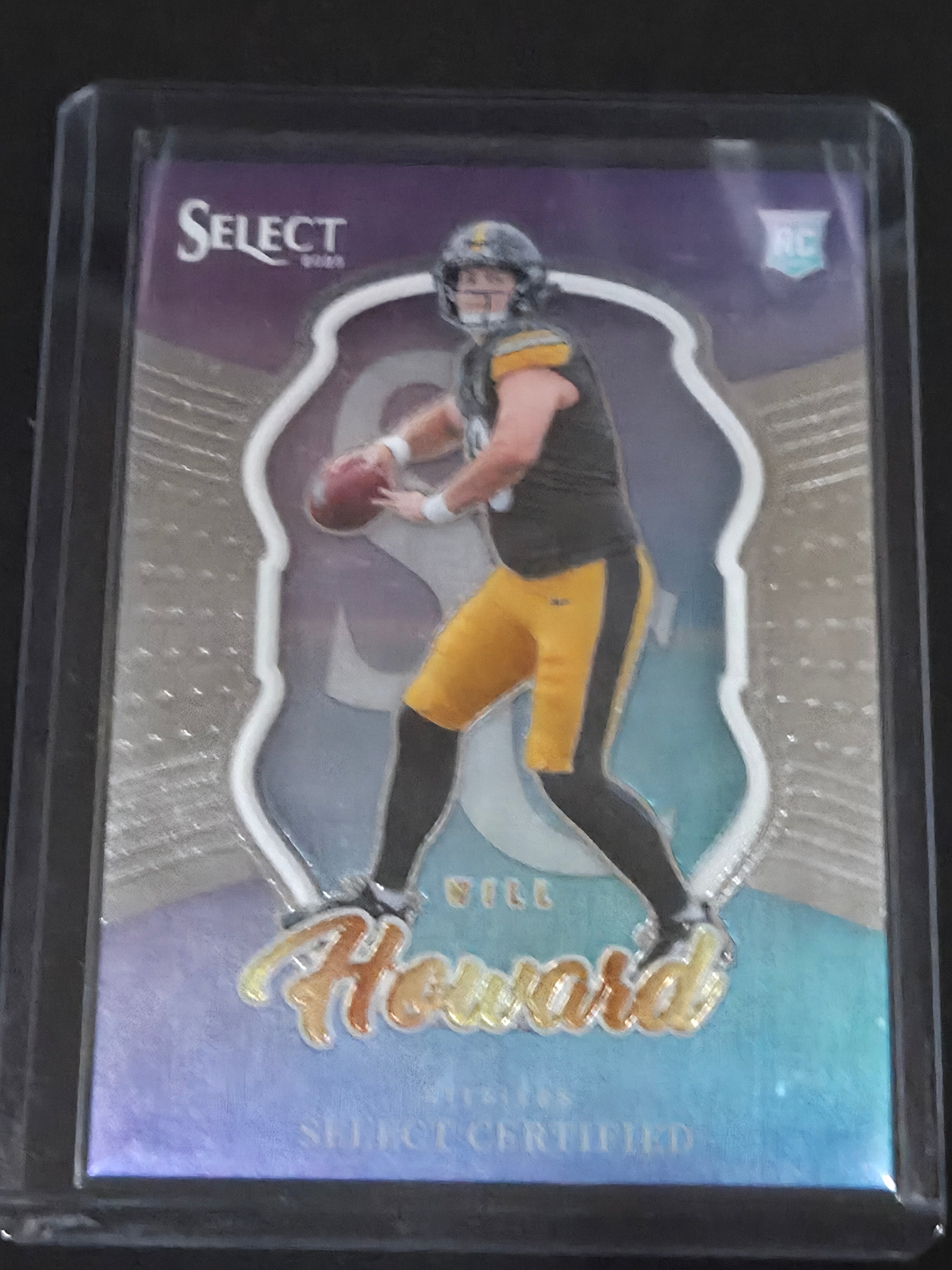 2025 Panini Select Will Howard #15 Pittsburgh Steelers Certified Insert