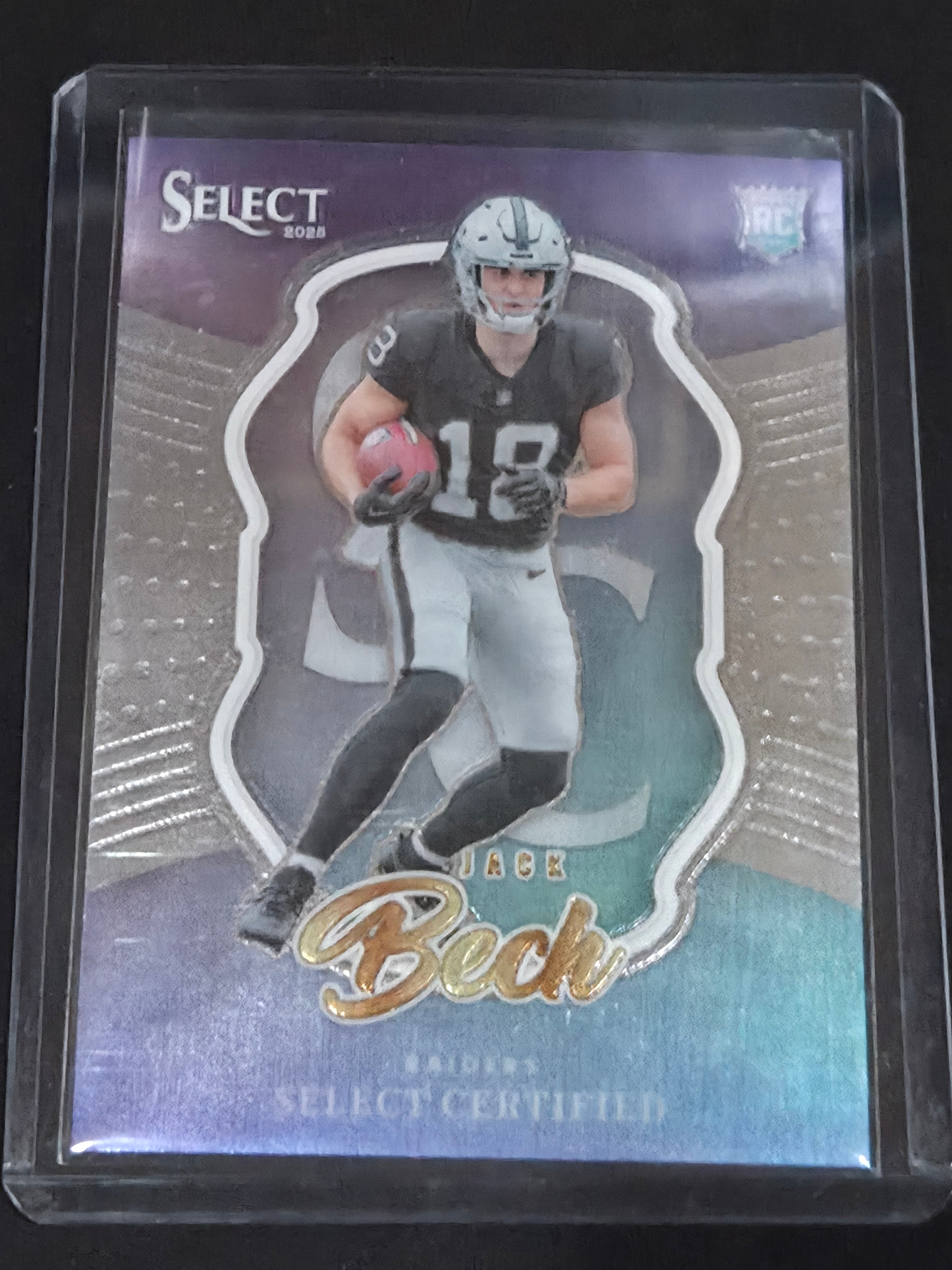 2025 Panini Select Jack Bech #21 Las Vegas Raiders Certified Insert