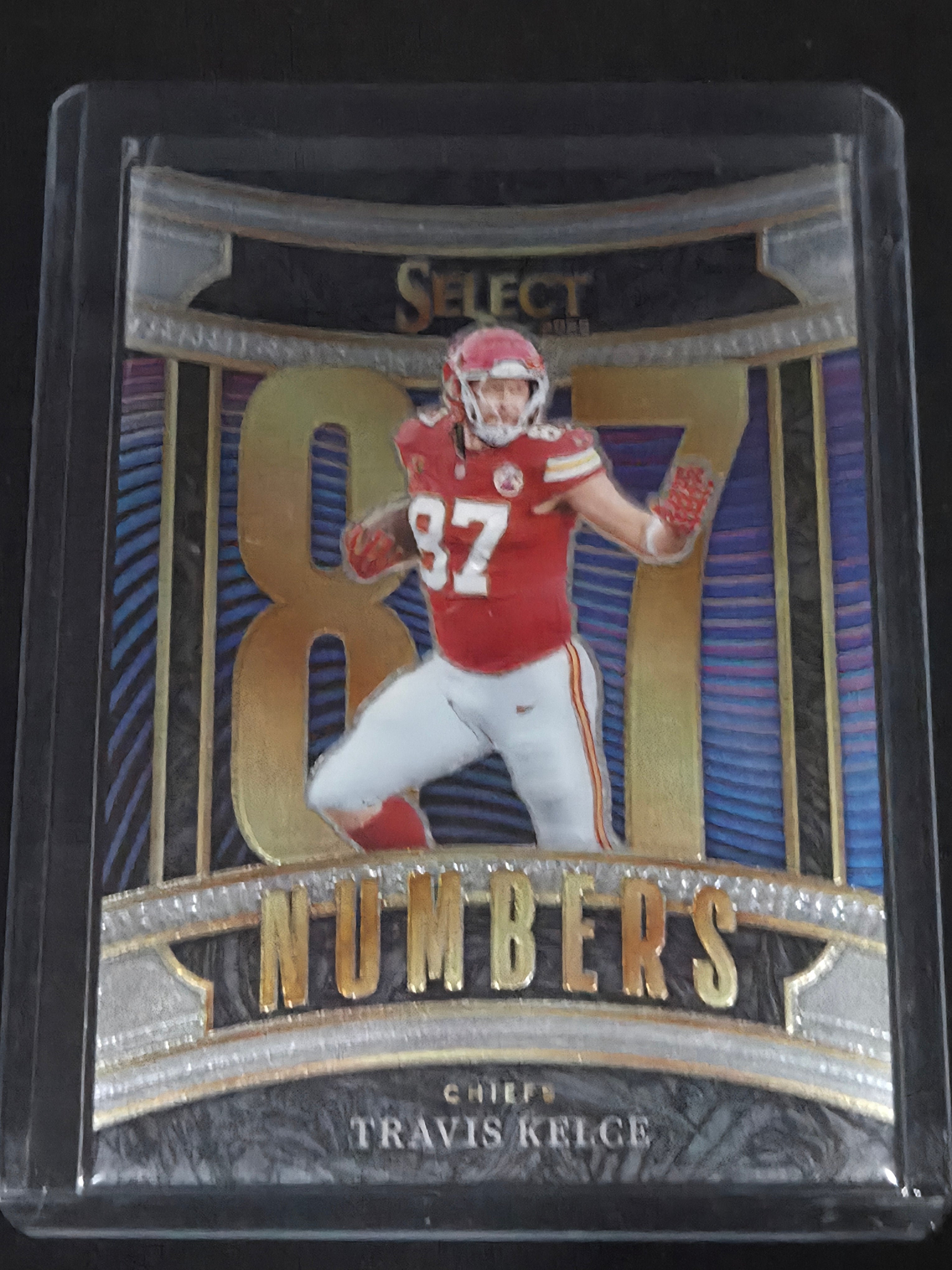 2025 Panini Select Travis Kelce #10 Kansas City Chiefs Numbers Insert
