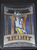 2025 Panini Select Davante Adams #12 Los Angeles Rams Numbers Insert