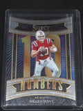 2025 Panini Select Drake Maye #15 New England Patriots Numbers Insert