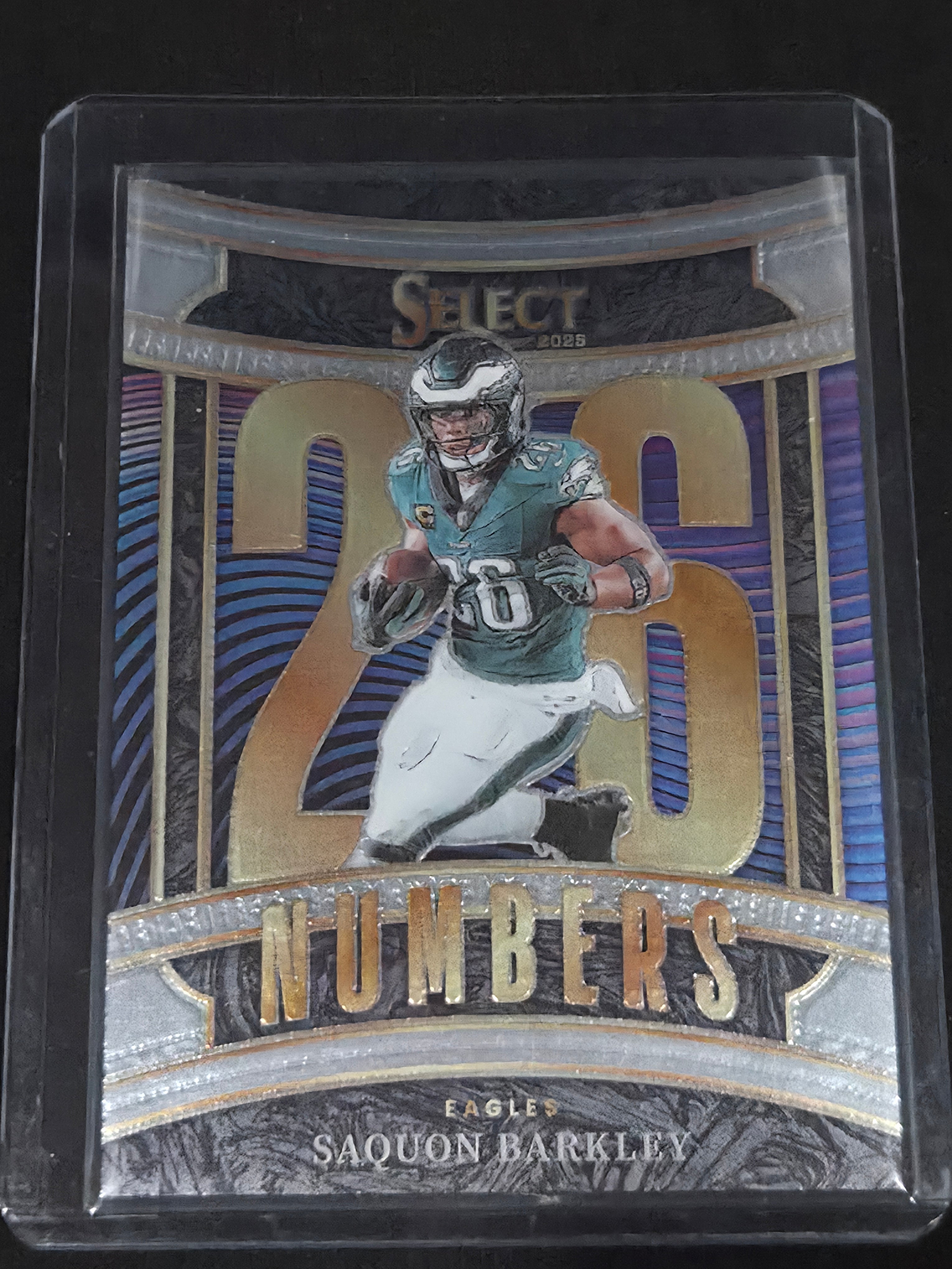 2025 Panini Select Saquon Barkley #17 Philadelphia Eagles Numbers Insert