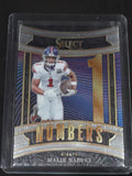 2025 Panini Select Malik Nabers #25 New York Giants Numbers Insert