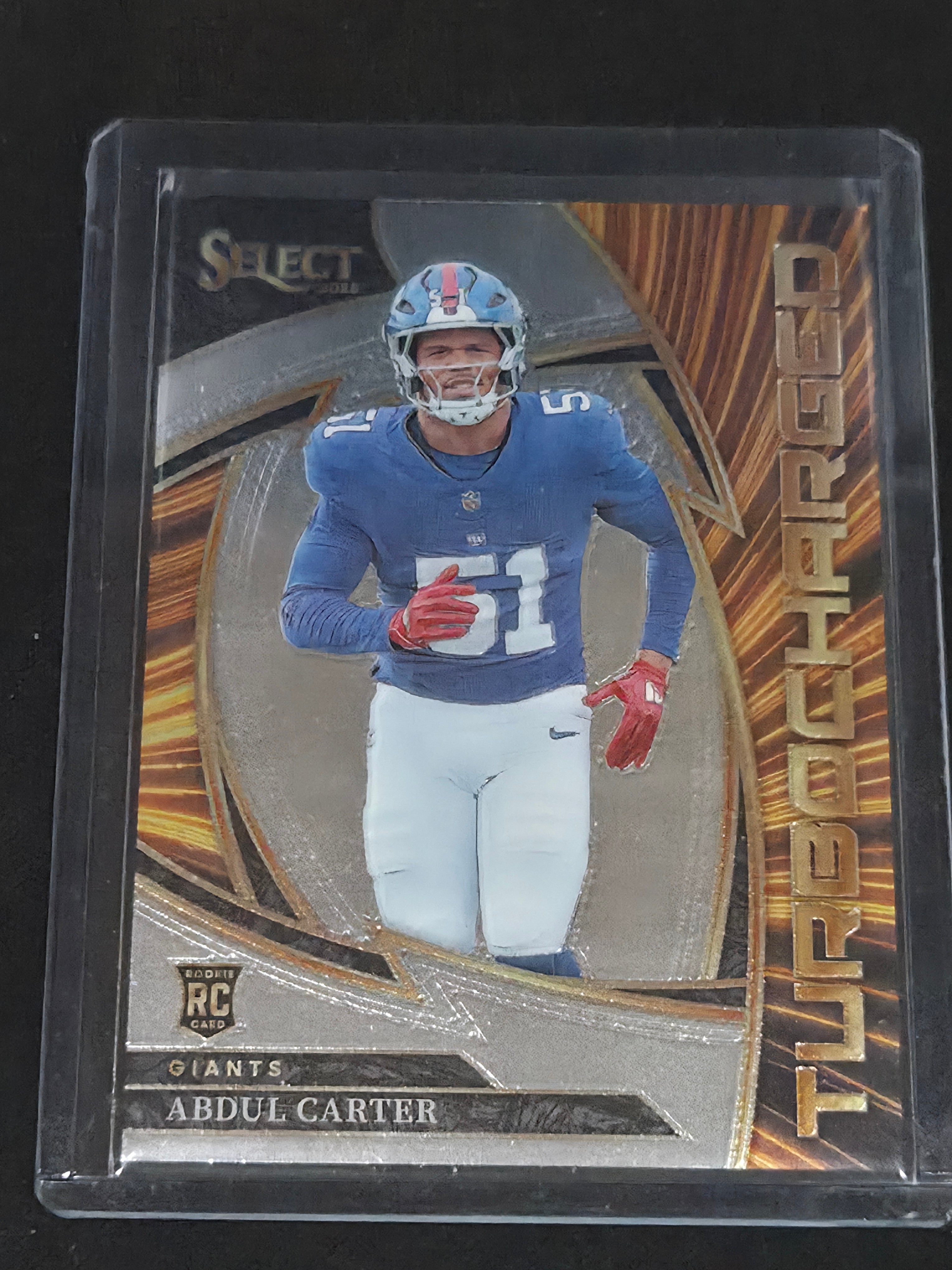 2025 Panini Select Abdul Carter #6 New York Giants Turbocharged Insert