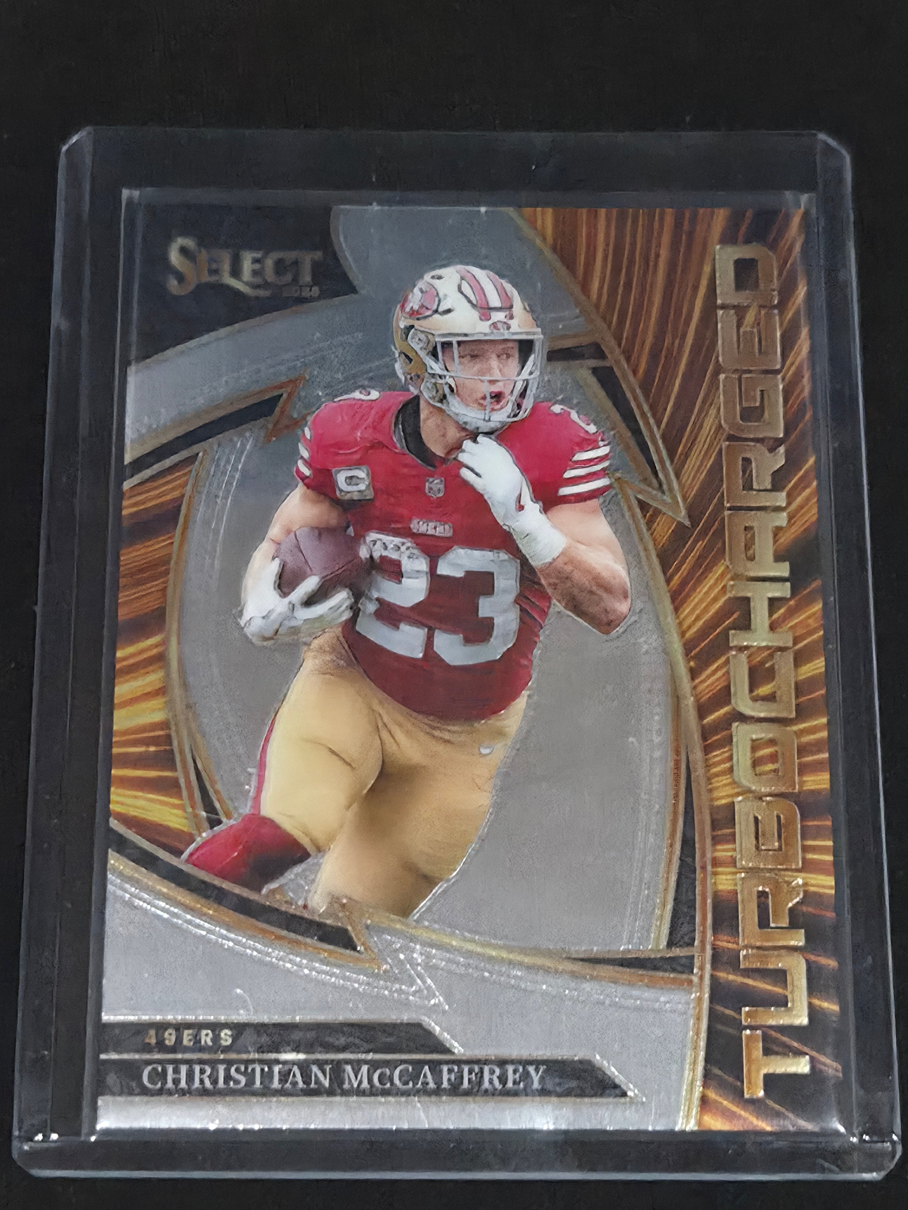 2025 Panini Select Christian McCaffrey #3 San Francisco 49ers Turbocharged Insert