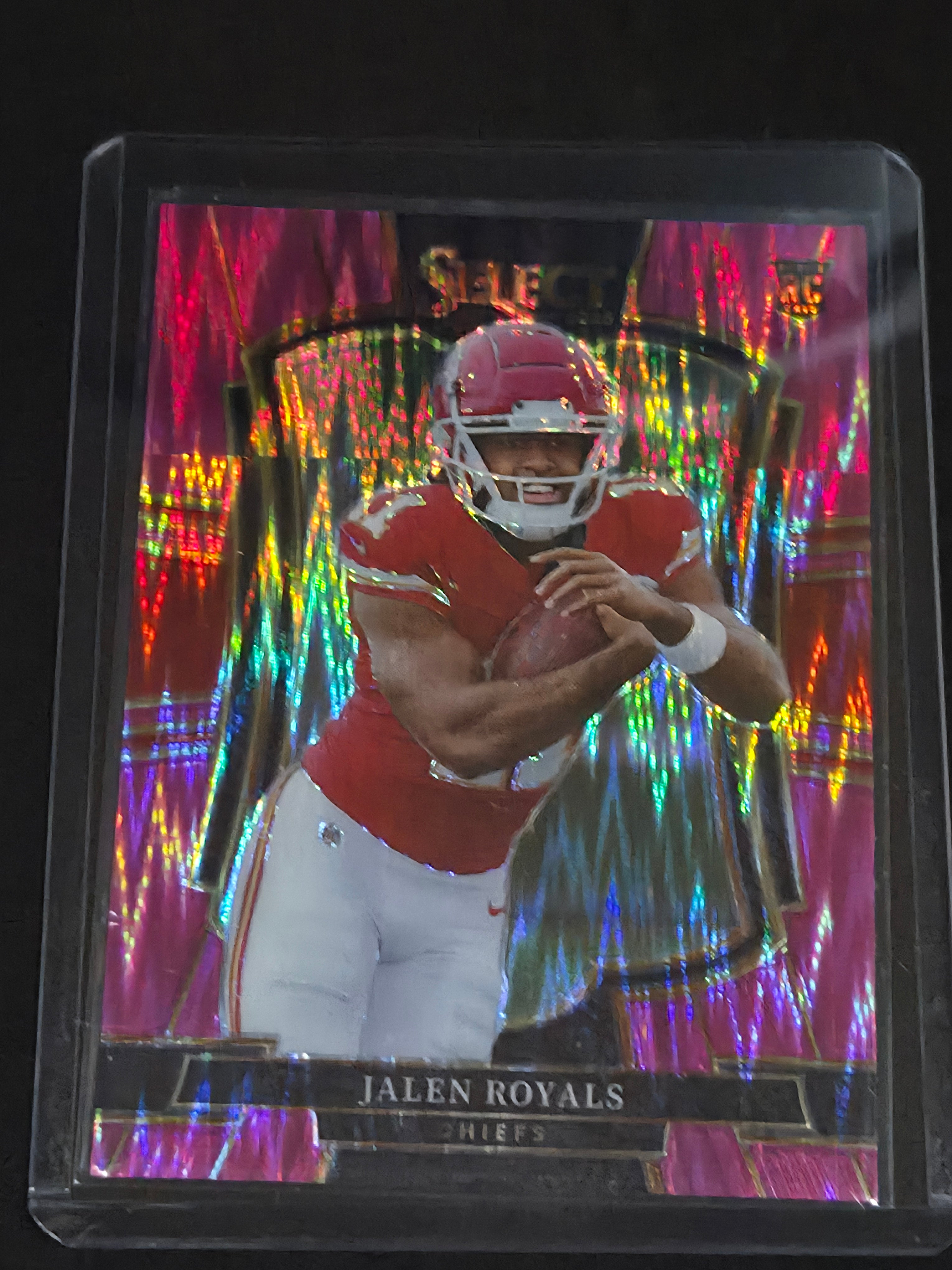 2025 Panini Select Football Pink Shock #108 Jalen Royals Kansas City Chiefs