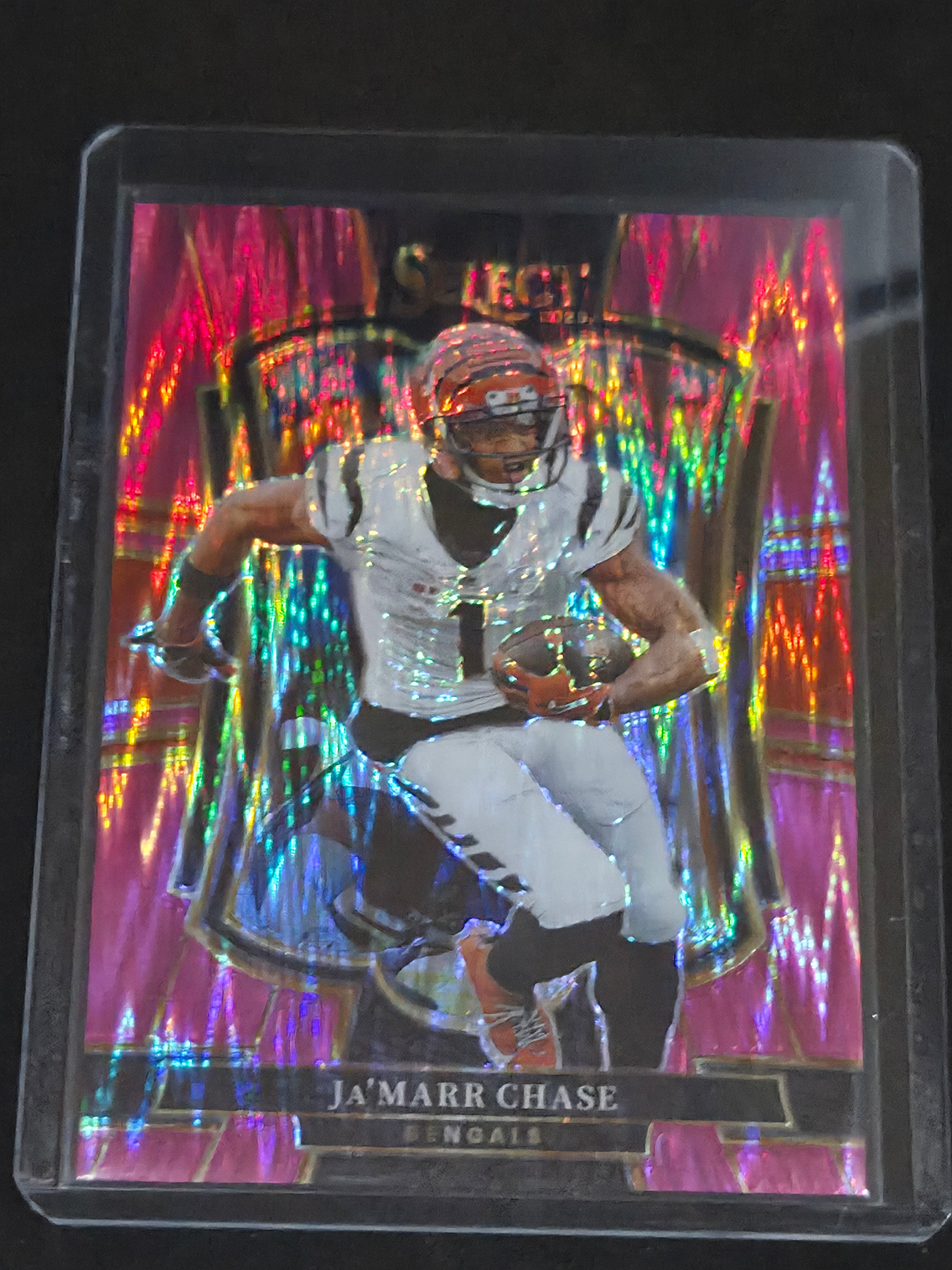 2025 Panini Select Football Pink Shock #157 Ja'Marr Chase Cincinnati Bengals