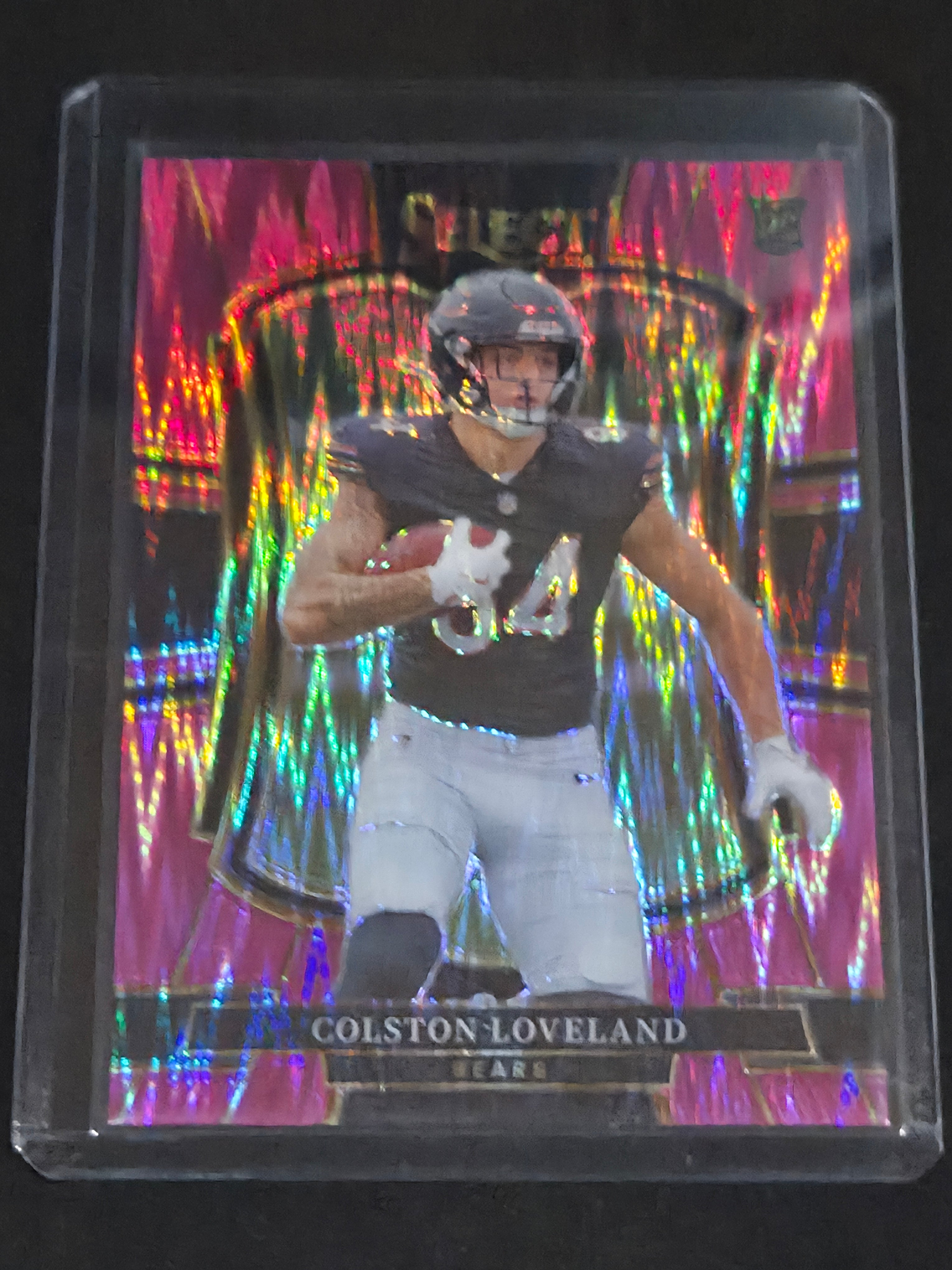 2025 Panini Select Football Pink Shock #172 Colston Loveland Chicago Bears