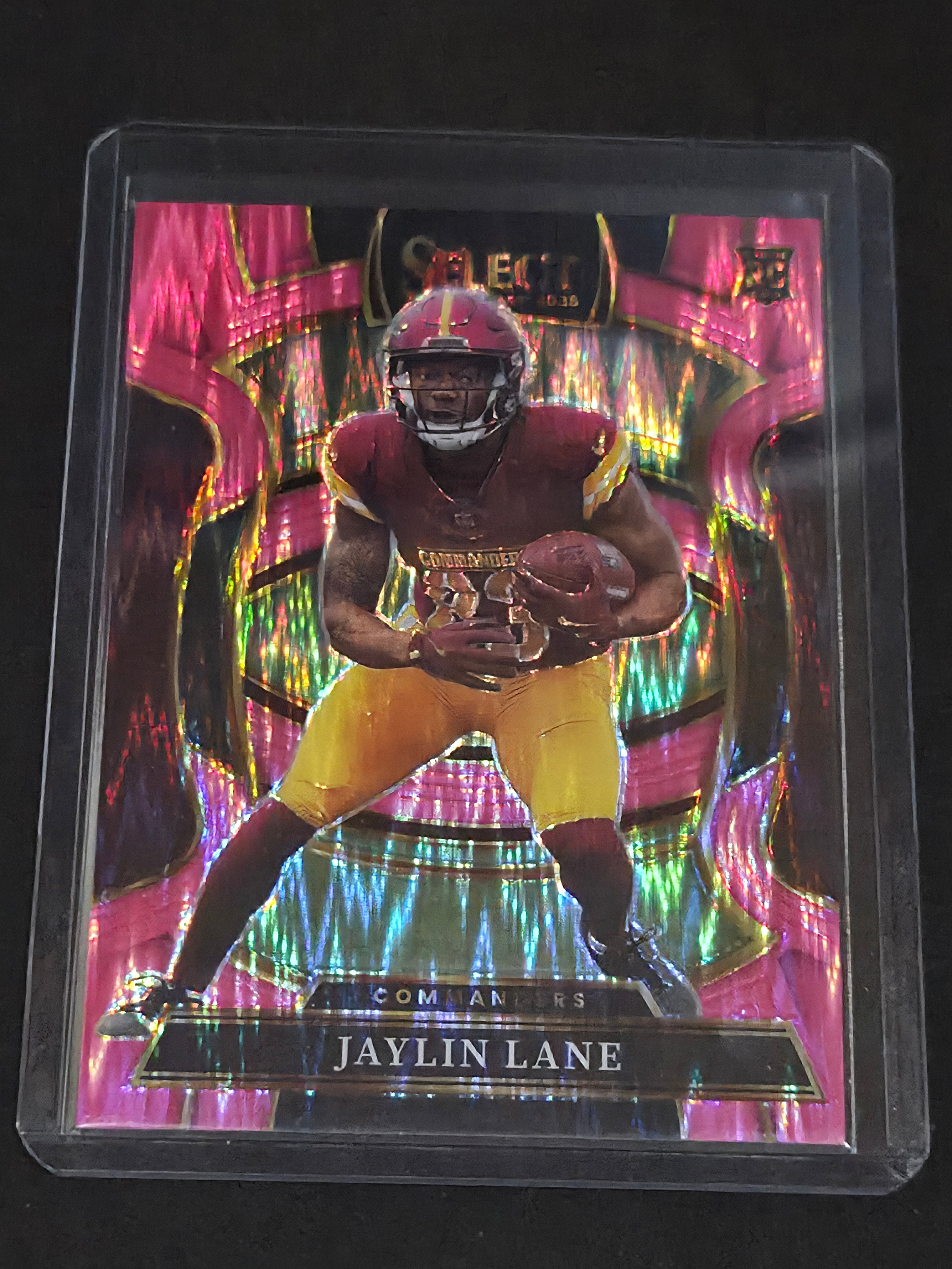 2025 Panini Select Football Pink Shock #89 Jaylin Lane Washington Commanders