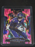 2025 Panini Select Football Pink Shock #62 Rashod Bateman Baltimore Ravens