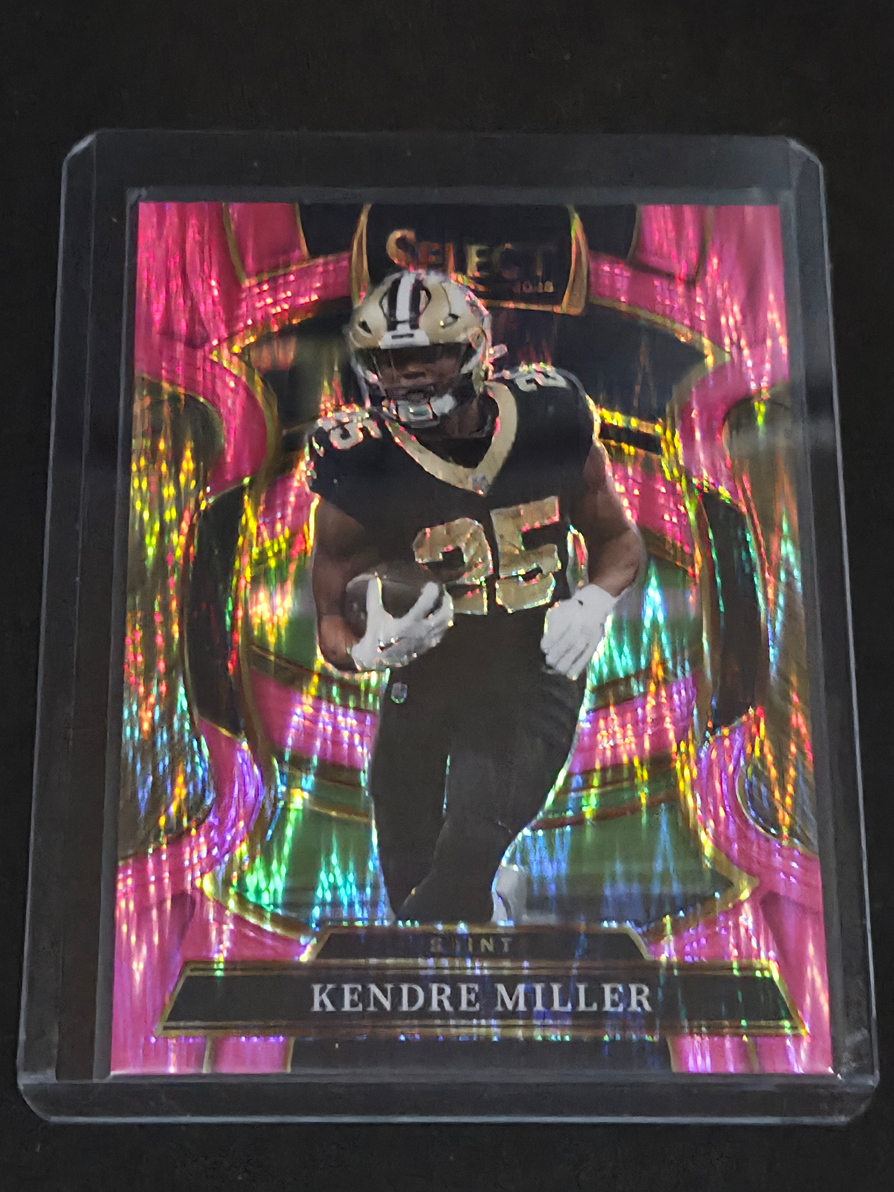 2025 Panini Select Football Pink Shock #40 Kendre Miller New Orleans Saints
