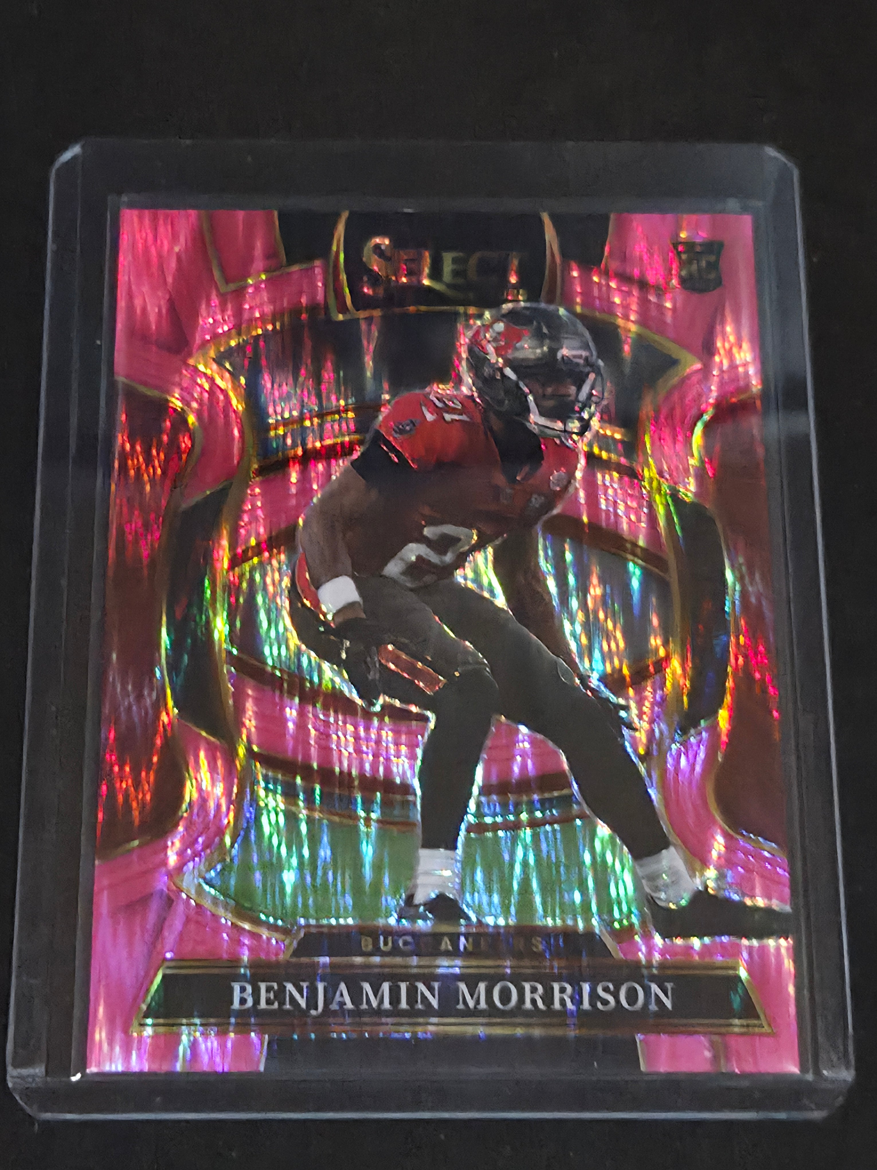 2025 Panini Select Football Pink Shock #39 Benjamin Morrison Tampa Bay Buccaneers