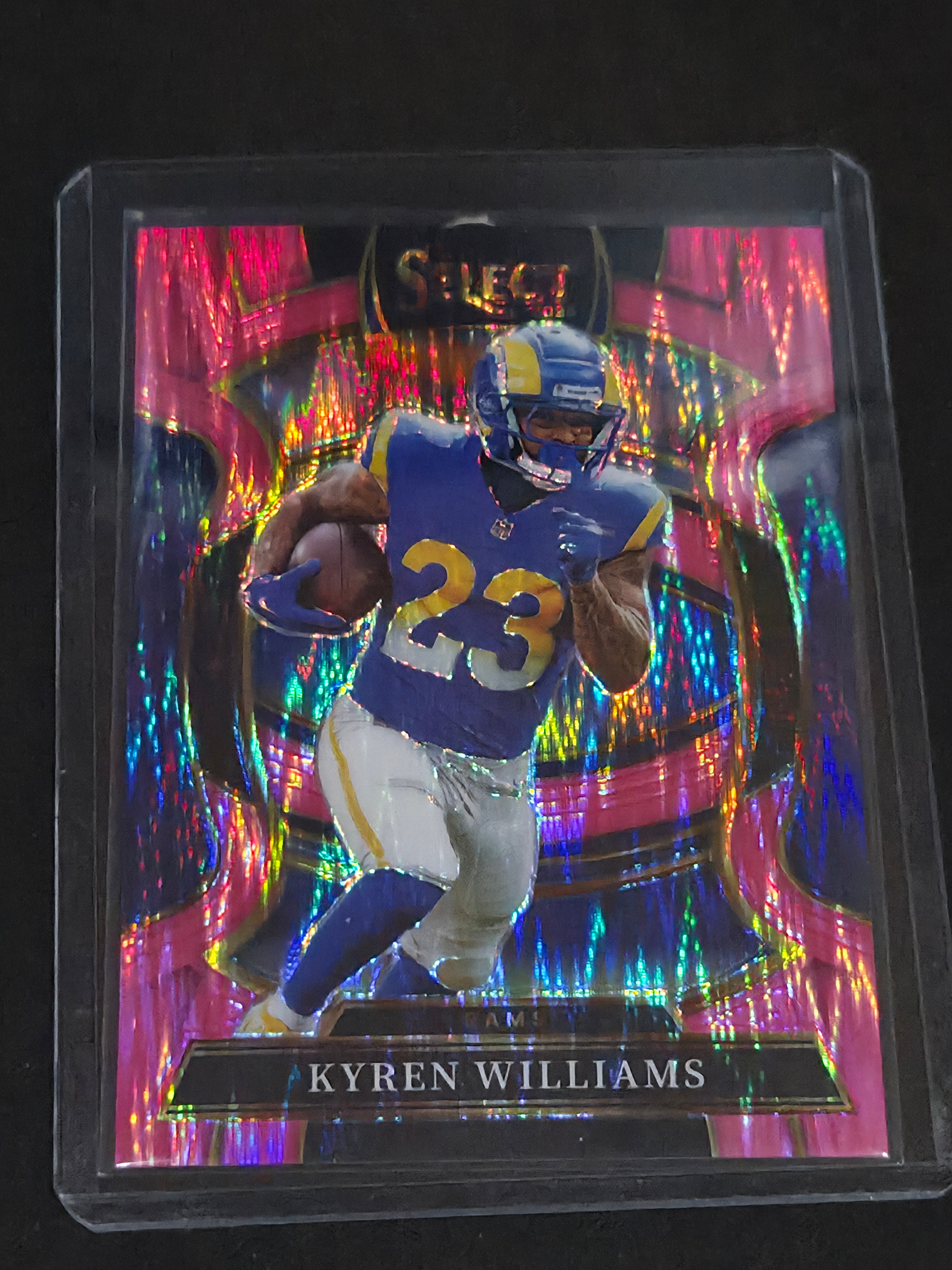 2025 Panini Select Football Pink Shock #19 Kyren Williams Los Angeles Rams