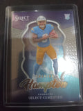 2025 Panini Select Omarion Hampton #16 Los Angeles Chargers Certified Insert