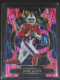 2025 Panini Select Football Pink Shock #86 Josh Allen Buffalo Bills