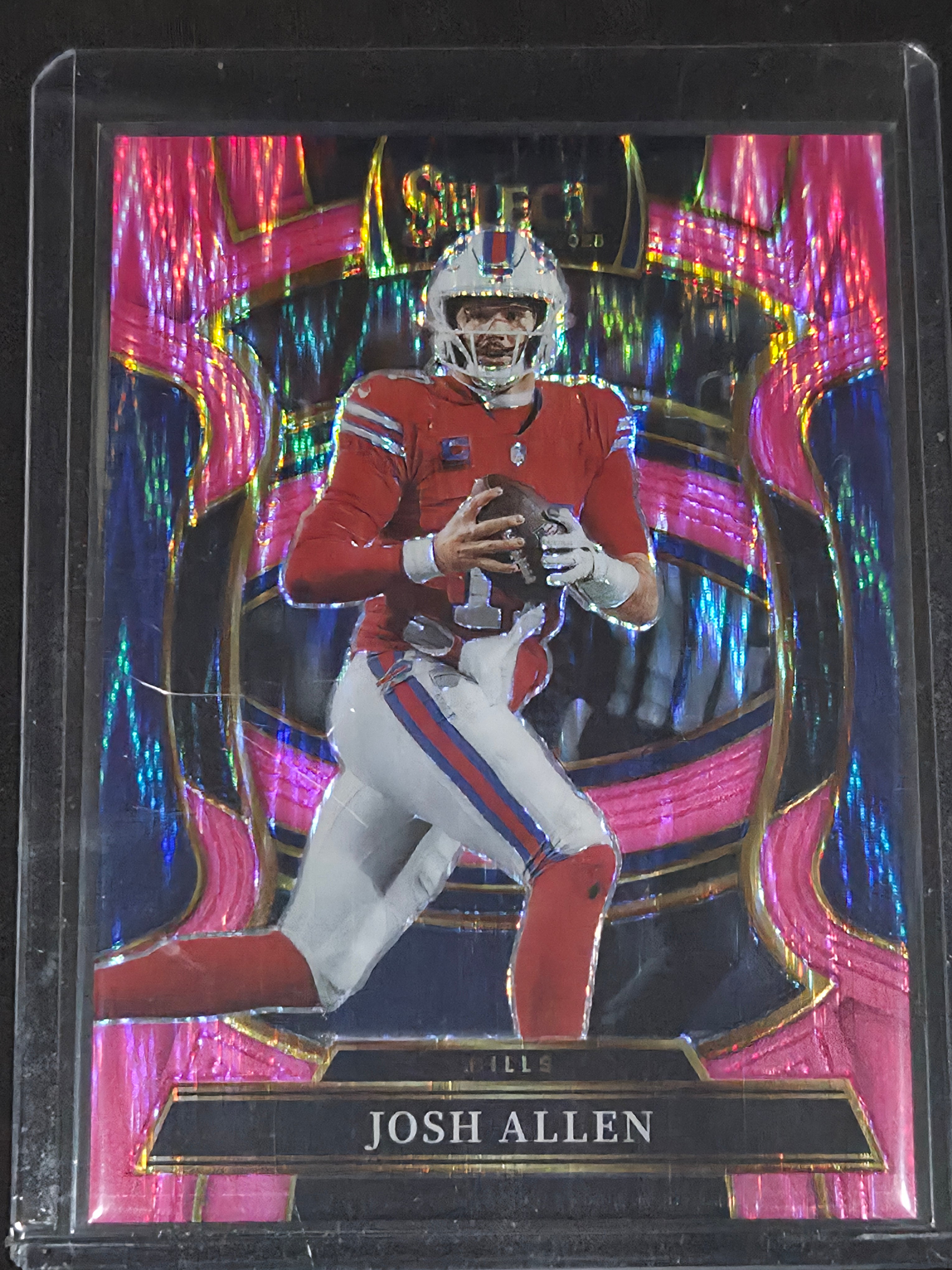 2025 Panini Select Football Pink Shock #86 Josh Allen Buffalo Bills