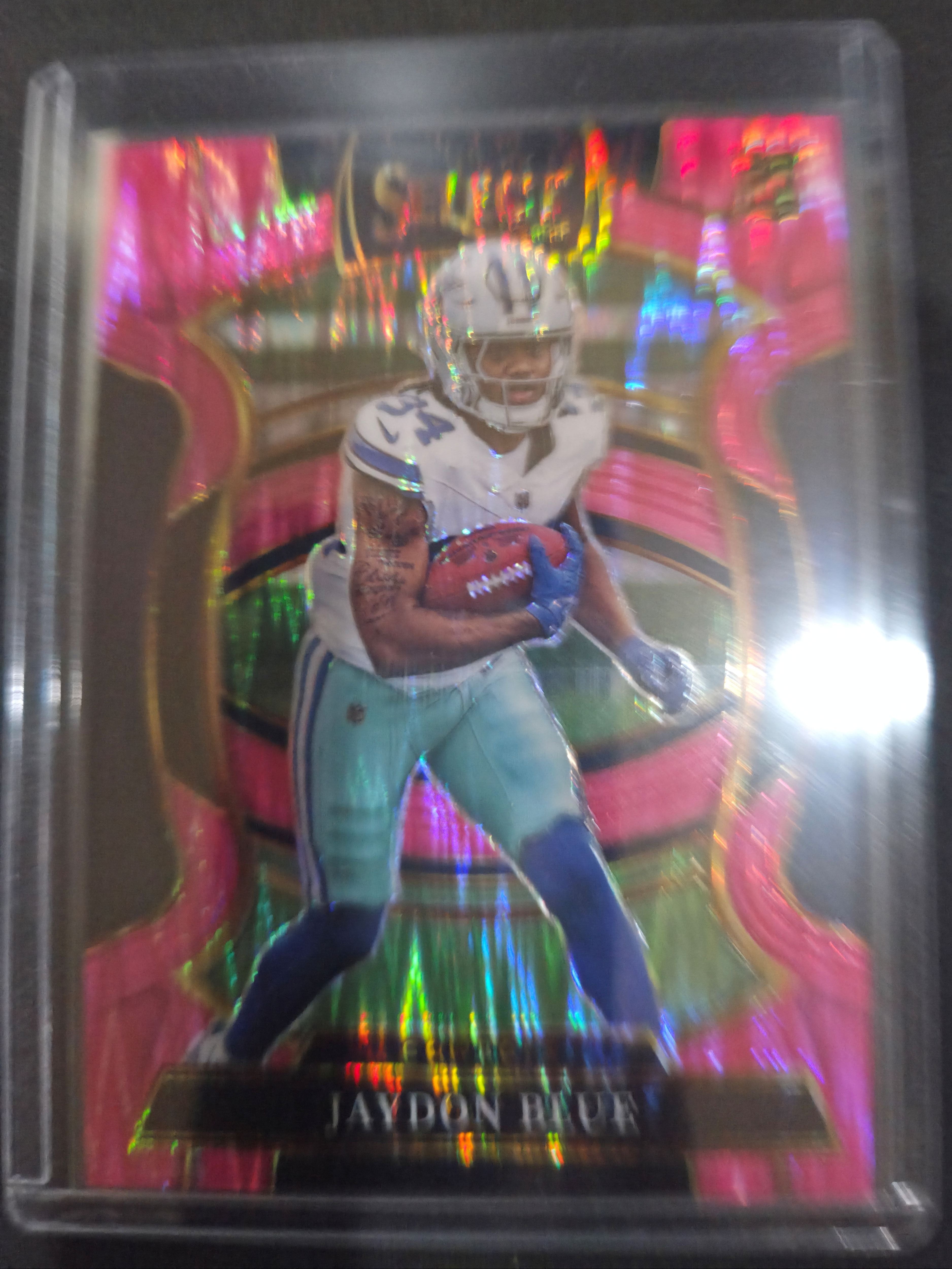 2025 Panini Select Football Pink Shock #97 Javonte Williams Dallas Cowboys