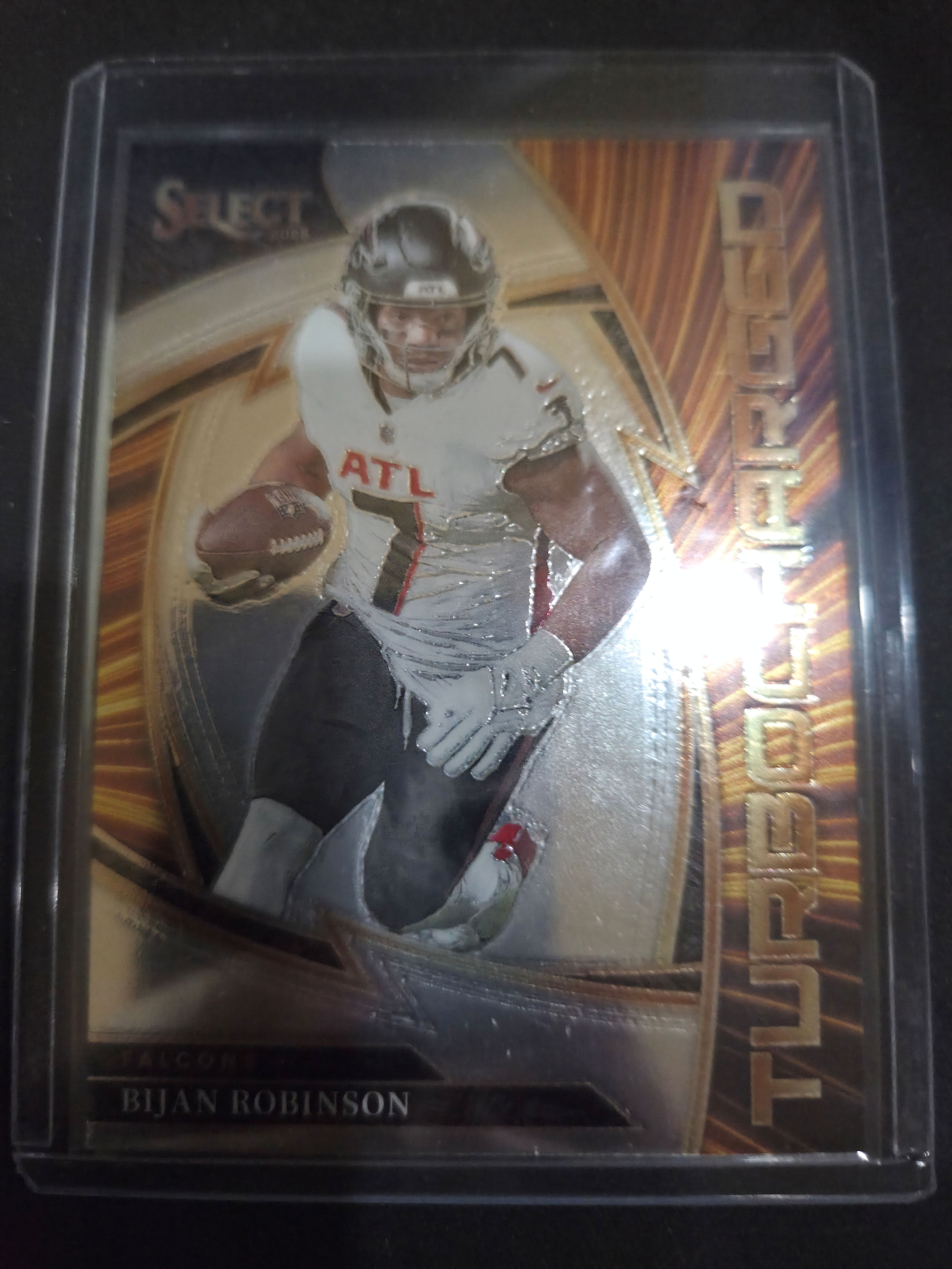 2025 Panini Select Bijan Robinson #18 Atlanta Falcons Turbocharged Insert
