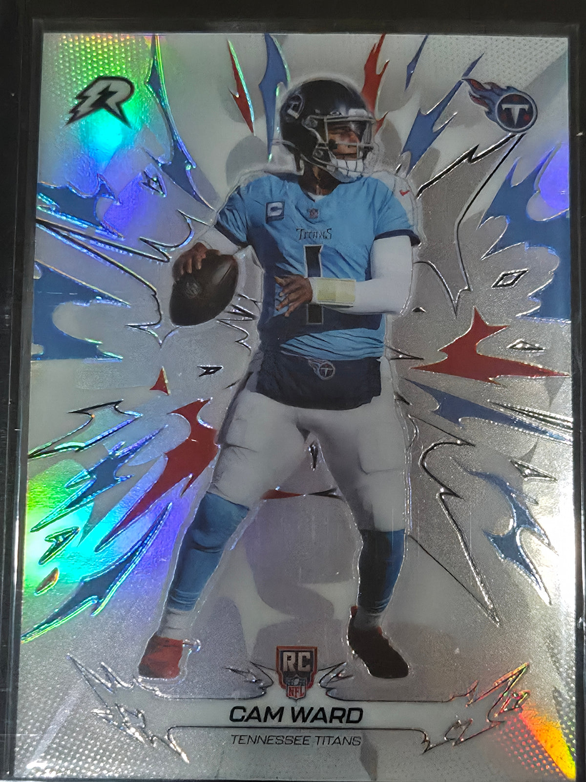 Cam Ward Tennessee Titans 2025 Topps Resurgence RC Rookie Refractor #194