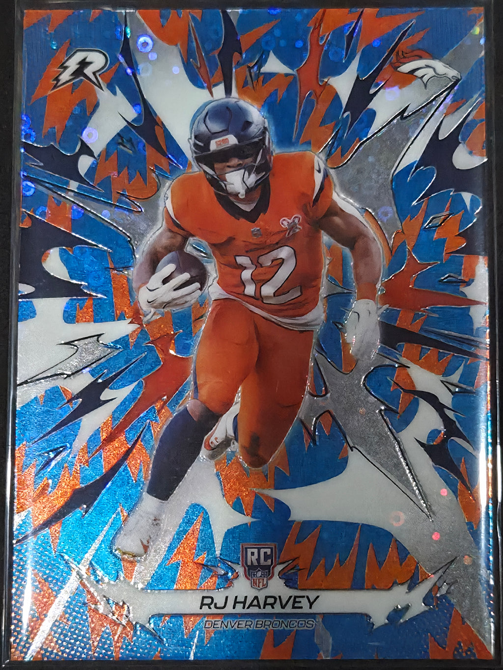 2025 Topps Resurgence Football RJ Harvey Blue/Orange #128