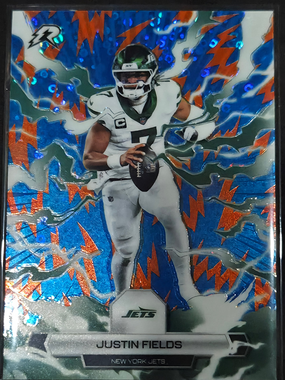 2025 Topps Resurgence Football Justin Fields Blue/Orange #75