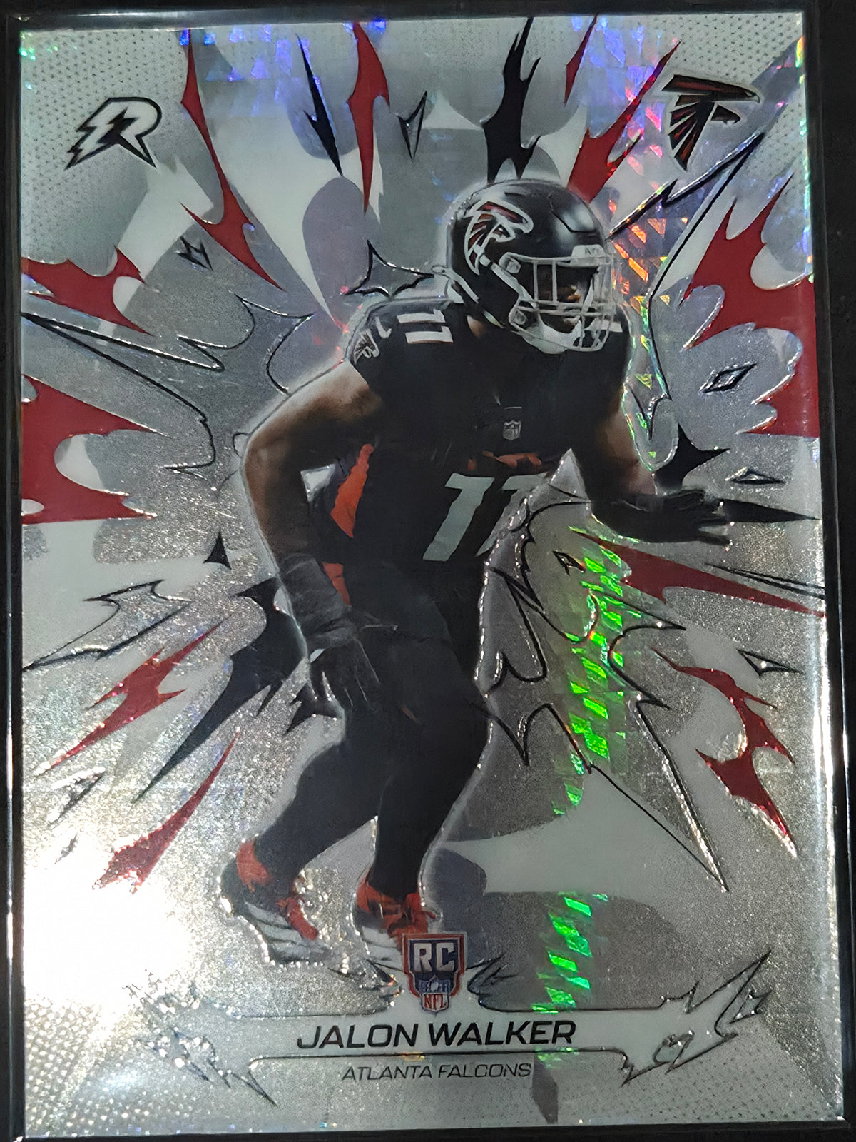 2025 Topps Resurgence Football Jalon Walker Hyper Refractor #104