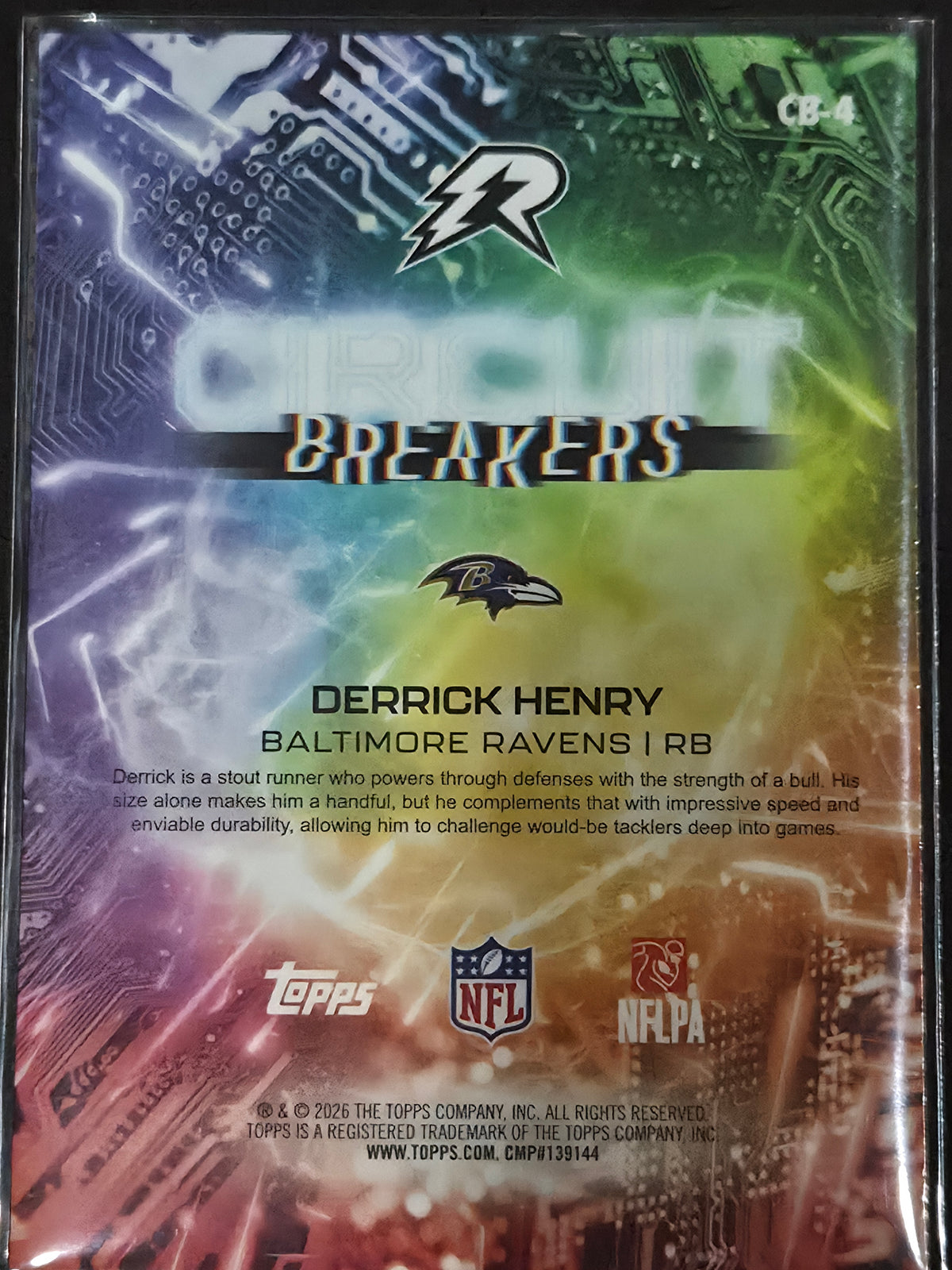 2025 Topps Resurgence Football Derrick Henry Circuit Breakers CB-4
