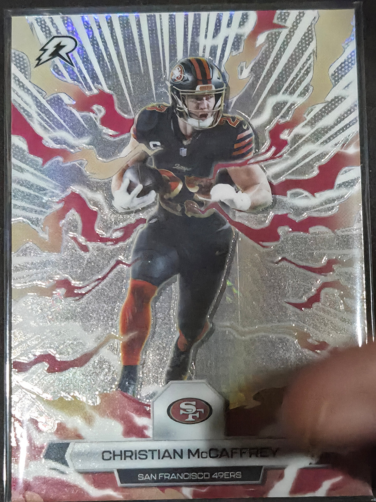 2025 Topps Resurgence Football Christian McCaffrey Hyper Refractor #87
