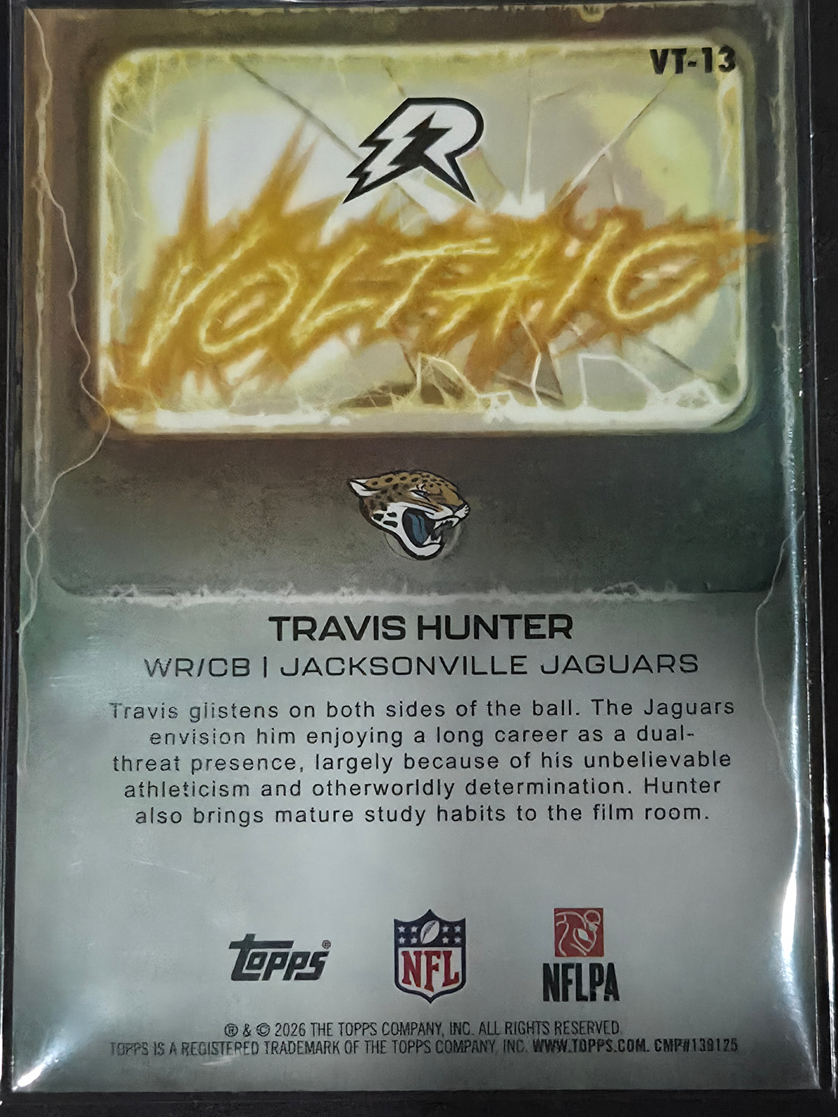 2025 Topps Resurgence Football Travis Hunter Voltaic VT-13