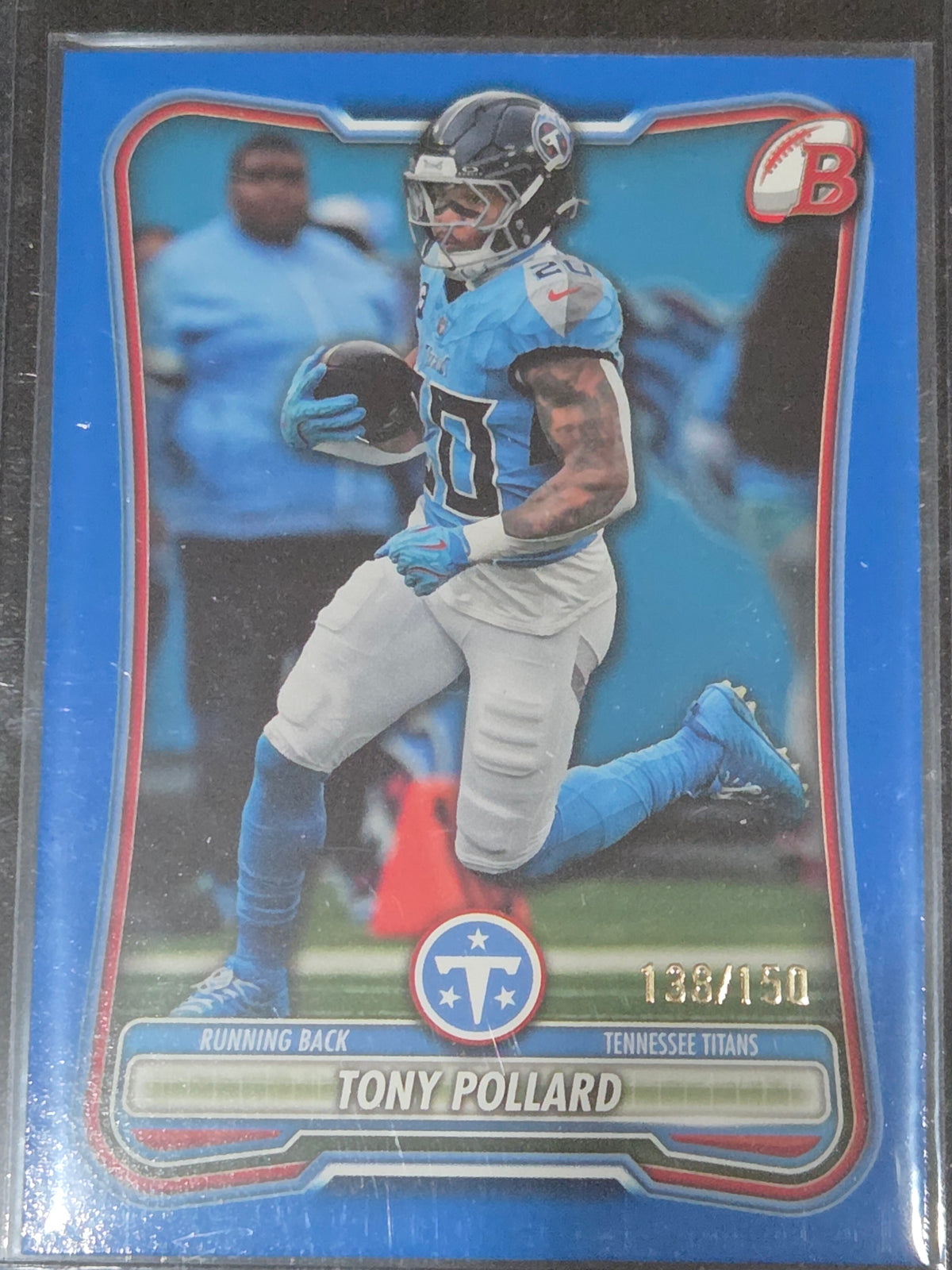 2026 Bowman #97 Tony Pollard True Blue /150