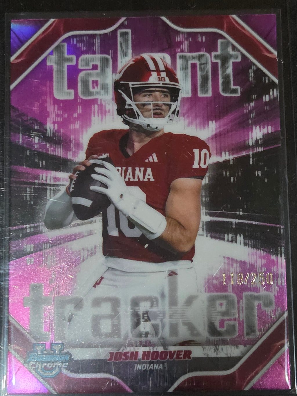 2026 Bowman #TT-12 Josh Hoover Talent Tracker Pink Refractor /250