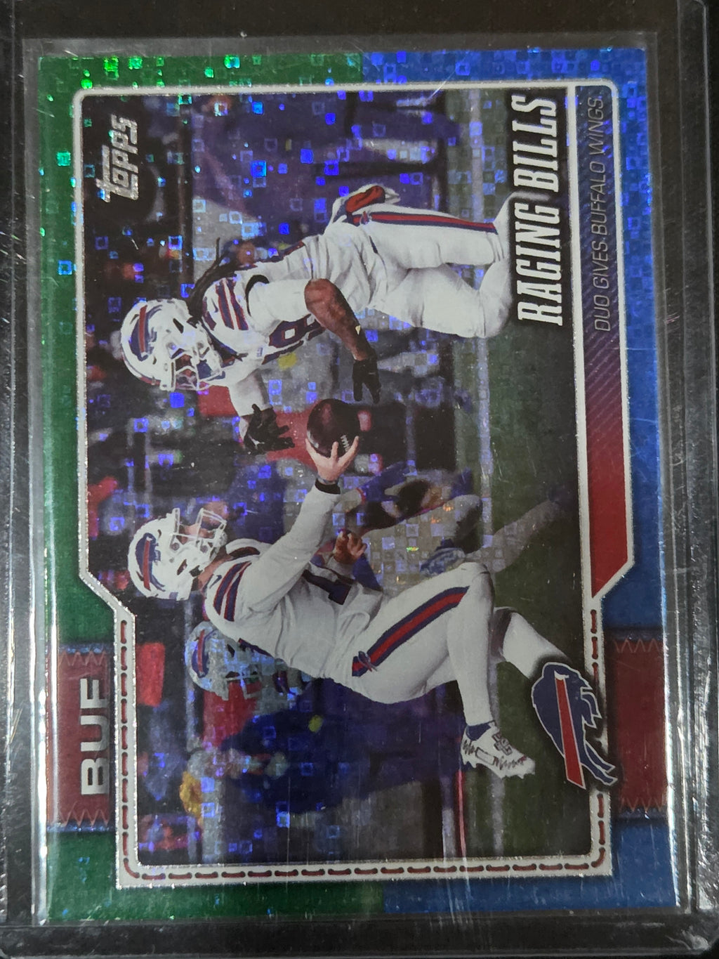 2026 Topps Flagship #292 Raging Bills Green & Blue /99