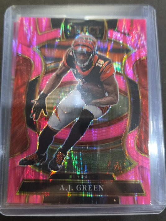 2025 Panini Select Football Pink Shock #99 A.J. Green Cincinnati Bengals