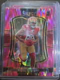 2025 Panini Select Football Pink Shock #116 Mykel Williams San Francisco 49ers