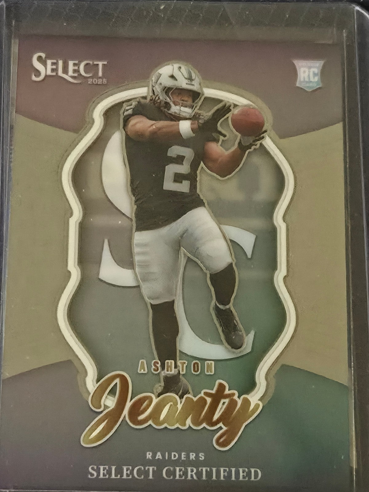 2025 Panini Select Ashton Jeanty #4 Las Vegas Raiders Certified Insert