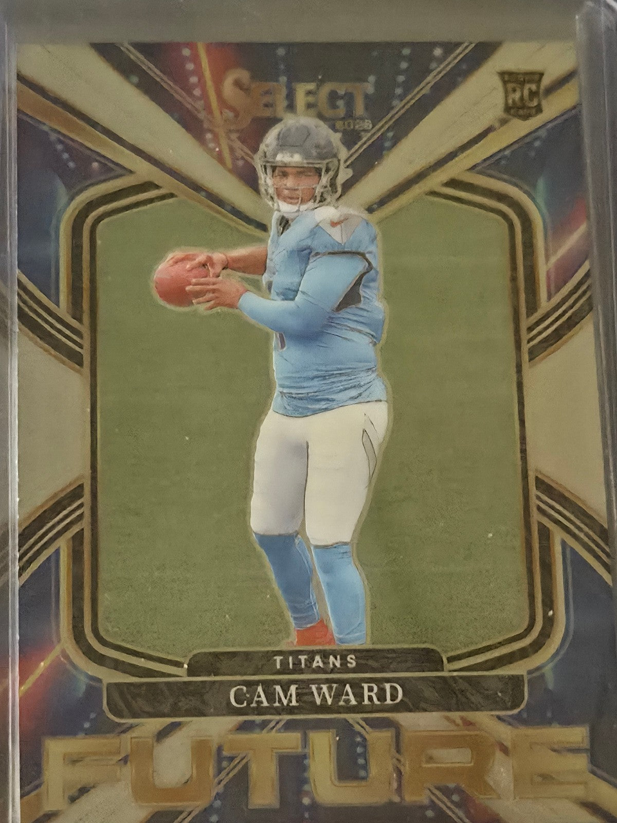 2025 Panini Select Cam Ward #25 Tennessee Titans Future Insert